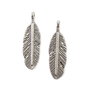Charm pana, finisaj argintiu antichizat, 29,5x9 mm (cod 9-282)