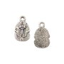Charm Tutankhamon, finisaj argintiu antichizat, 18,5x11 mm (cod 9-286)