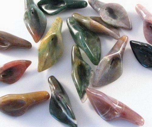 Cala agate indiene 36-37x15-17mm - 2591