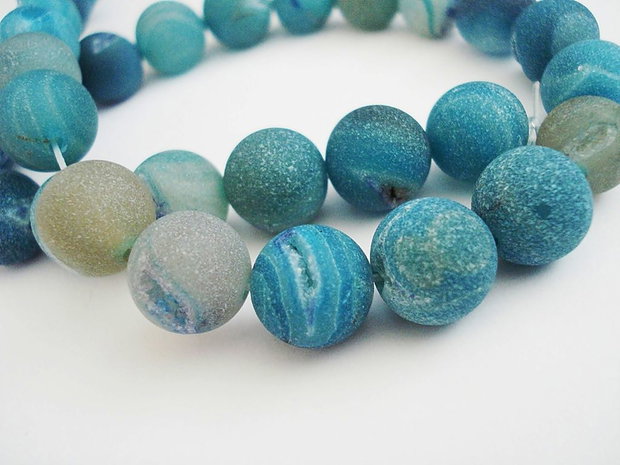 1b Agata druzy raw 12mm