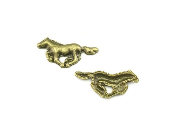 Charm cal, finisaj bronz, 23,5x12 mm (cod 9-311)