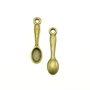 Charm lingura, finisaj bronz, 24x5,5 mm (cod 9-314)