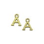 Charm A, finisaj bronz, 11x9,5 mm (cod 9-316)