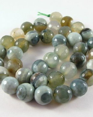 2610 - 32buc Agate fatetate 10mm
