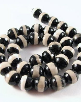 6buc Agate marmorate 10mm - 2622