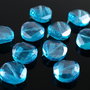 C543 Cristal banuti fatetati albastrii 12mm
