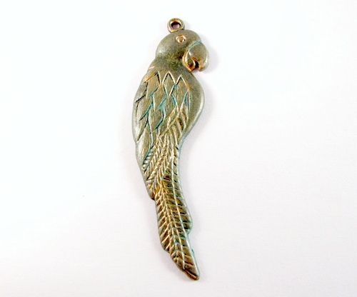 Pandant papagal, 15x58mm - 2629