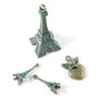 2627 - Set Turn Eiffel bronz patina oxidare verdigris