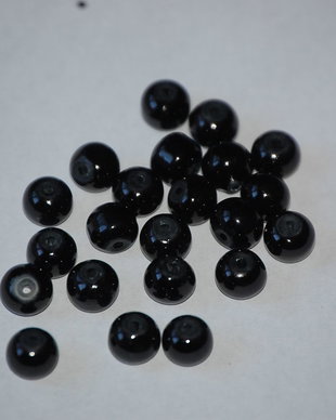 LPE607 - perle negre 6 mm
