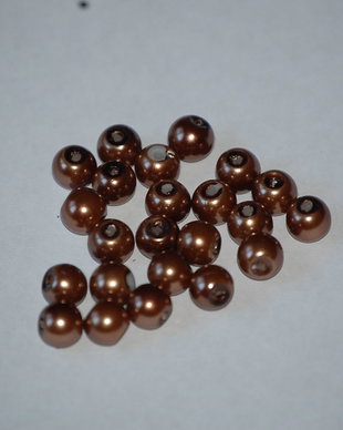 LPE609 - perle maro inchis 6  mm