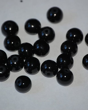 LPE804 - perle negre 8 mm