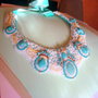 colier statement turquoise/ redus la 60 lei