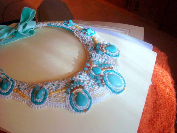 colier statement turquoise/ redus la 60 lei /vandut