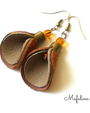 Leather Ear rings