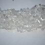 LBH35 - bratara sticla alba chips