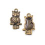 Charm bufnita, finisaj cupru antichizat, 21,5x12 mm (cod 9-339)