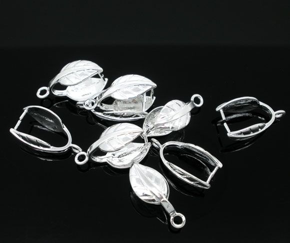 1b Agatatoare pandantiv, din cupru, placata argint 20 x 10 mm (SP0005)