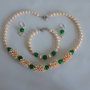 SET-ONIX VERDE SI PERLE DE CULTURA
