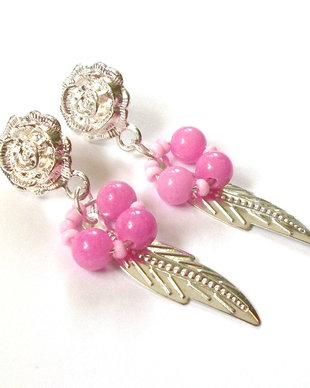 Cercei pink 1242