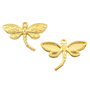Charm libelula, finisaj auriu, 19,5x28,5 mm (cod 9-358)