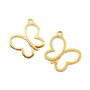 Charm fluture, finisaj auriu, 23x20 mm (cod 9-359)