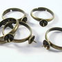 2buc Baza inel reglabil bronz - 2299