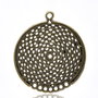 1b Pandantiv / chandelier metalic finisaj bronz 34 x31mm (bz 21)