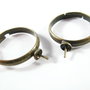 2buc Baza inel reglabil bronz - 2670