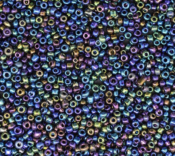 Margele nisip multicolore, rainbow, 2mm - 20gr (ag 02)