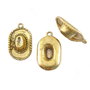Charm palarie, finisaj auriu antichizat, 22x13,5 mm (cod 9-379)