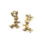 Charm iepure, finisaj auriu antichizat, 20x11,5 mm (cod 9-380)