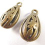 2697 - 2buc Charm picatura bronz