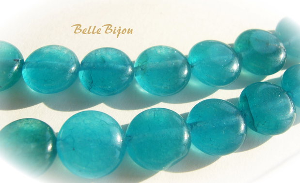 Agata vopsita bleu-vert banut aprox 4.5x10 mm