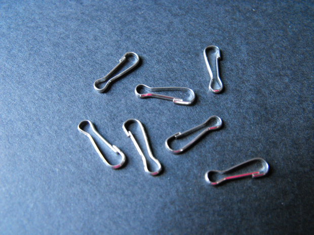 INCHIZATOARE ARGINTIE - 13 X 4 MM (5buc.)