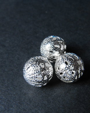 MARGELE FILIGRAN ARGINTII - 14 MM