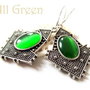 925 sterling silver ALL GREEN