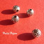 Margele tip Bali din argint 925 antichizat INDIA 5 mm