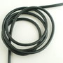 1m Snur piele naturala neagra 5mm (dv 05)