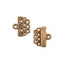 Conector multisir, finisaj cupru antichizat, 16x14 mm (cod 6-114)