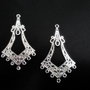 2b Element decorativ cercei placat argint 44x27mm (sp 43)