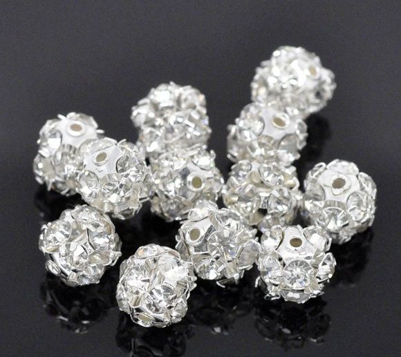 1b Margea shamballa rhinestone ,  8mm (spa 05)