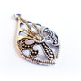1b Charm decupat,gravat argintiu antichizat ,17x32 (spa 06)