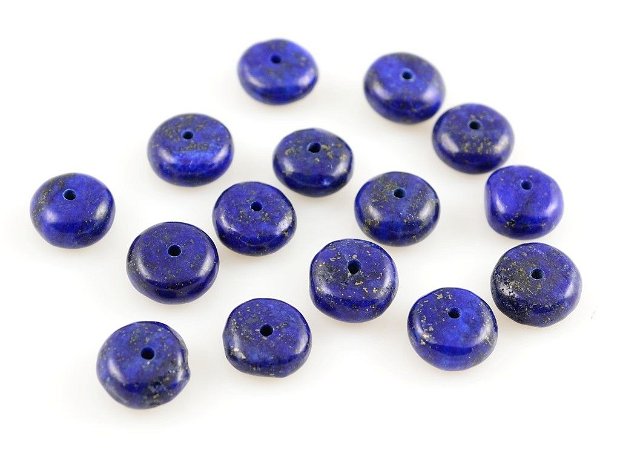 A321 Lapis Lazuli rondele NEREGULATE 10x5 mm