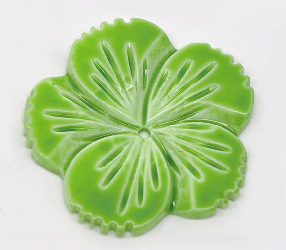 1b Flower shell , light green 25mm (ag 03)