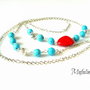 Colier red heart
