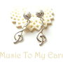 925 sterling silver MUSIC TO MY EARS