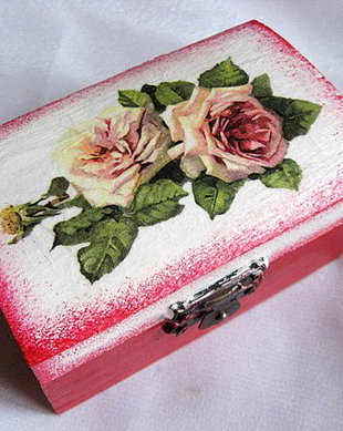 cutie lemn decorata 20641