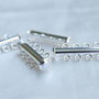 Inchizatoare tub argintata, 26x6mm (1)