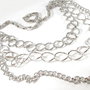 4 buc Lantisoare decorative argintii - 2796