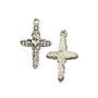 Pandantiv cruciulita, argintiu antichizat, 35x21,5 mm (cod 11-166)